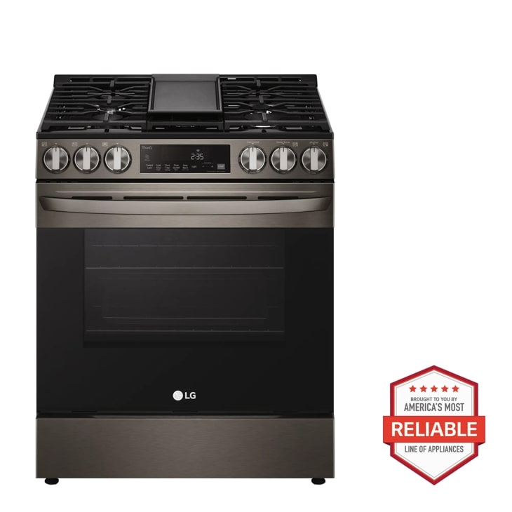 LG 5.8 cu. ft. Smart Wi-Fi Enabled Fan Convection Gas Slide-in Range with Air Fry & EasyClean