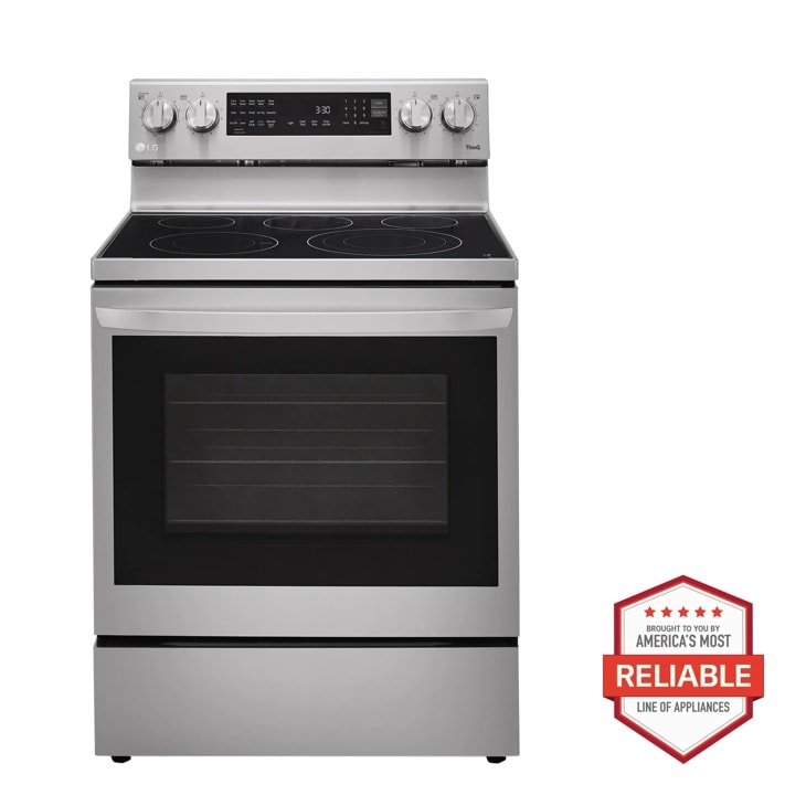 LG 6.3 cu. ft. Smart Wi-Fi Enabled True Convection InstaView Electric Range with Air Fry