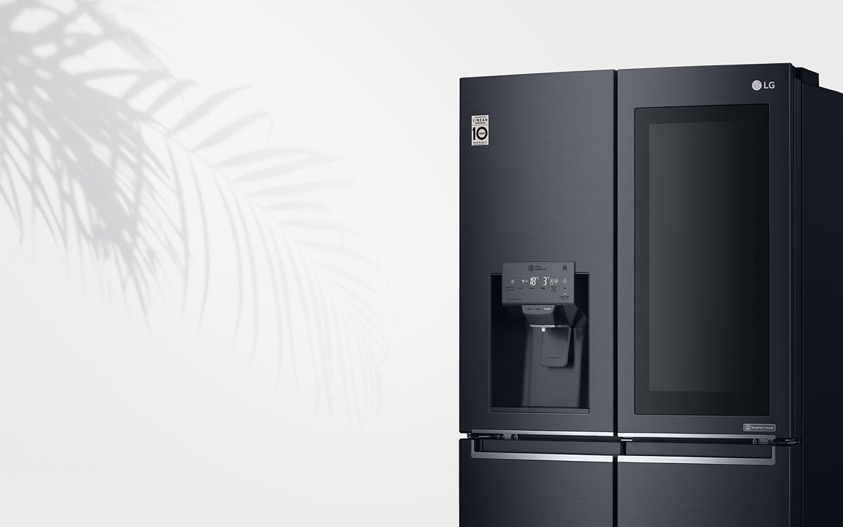 LG 910L InstaView Door in Door French door fridge, Matte black color _GF-V910MBSL LG 910L InstaView Door in Door French door fridge, Matte black color _GF-V910MBSL