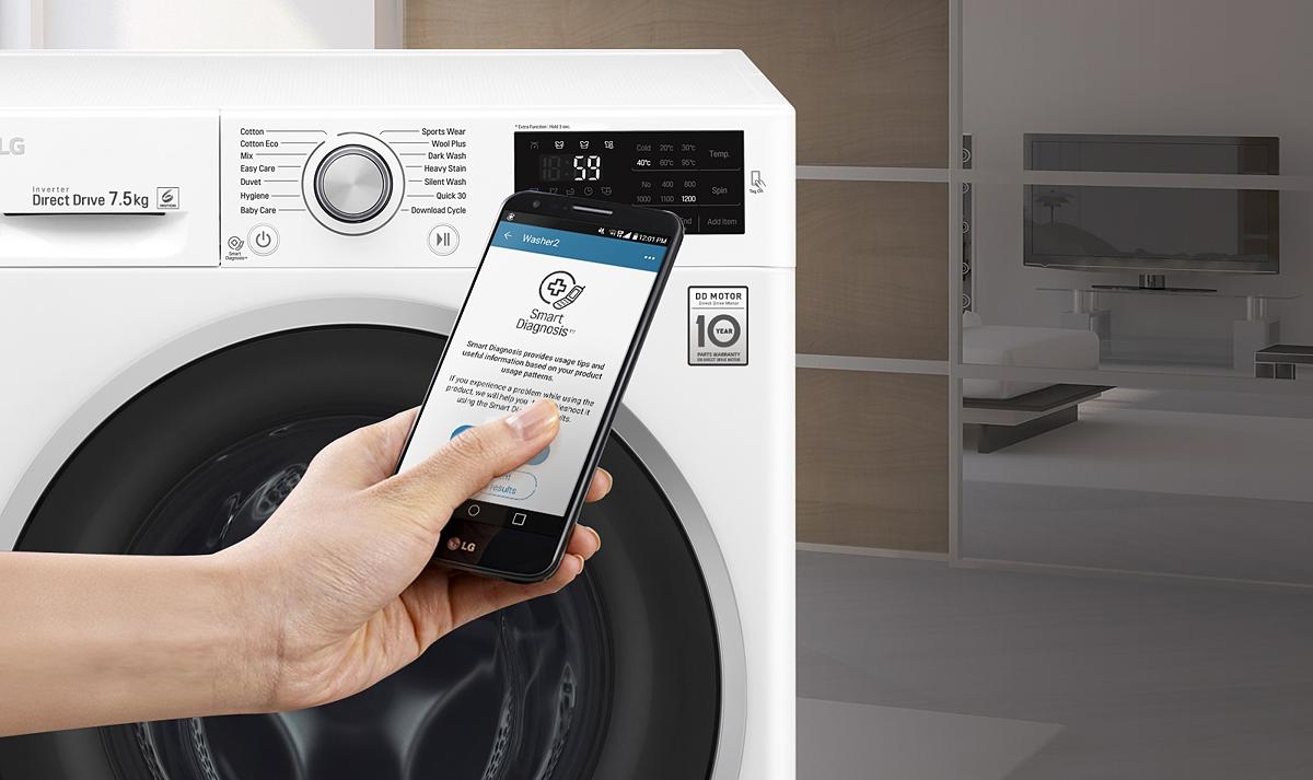 LG 7.5KG FRONT LOAD WASHER, PAUSE &ADD WASH FUNCTION_WD1275TC5W