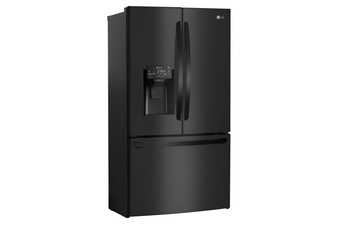 LG Matte Black Stainless Steel 28 cu.ft. 3-Door Refrigerator with Door-in-Door