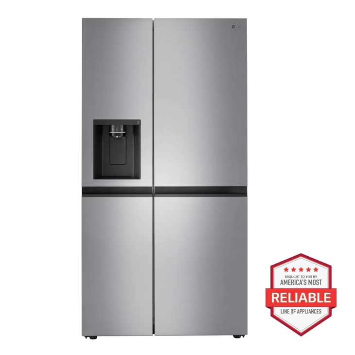 LG 27 cu. ft. Side-by-Side Refrigerator with Smooth Touch Ice Dispenser