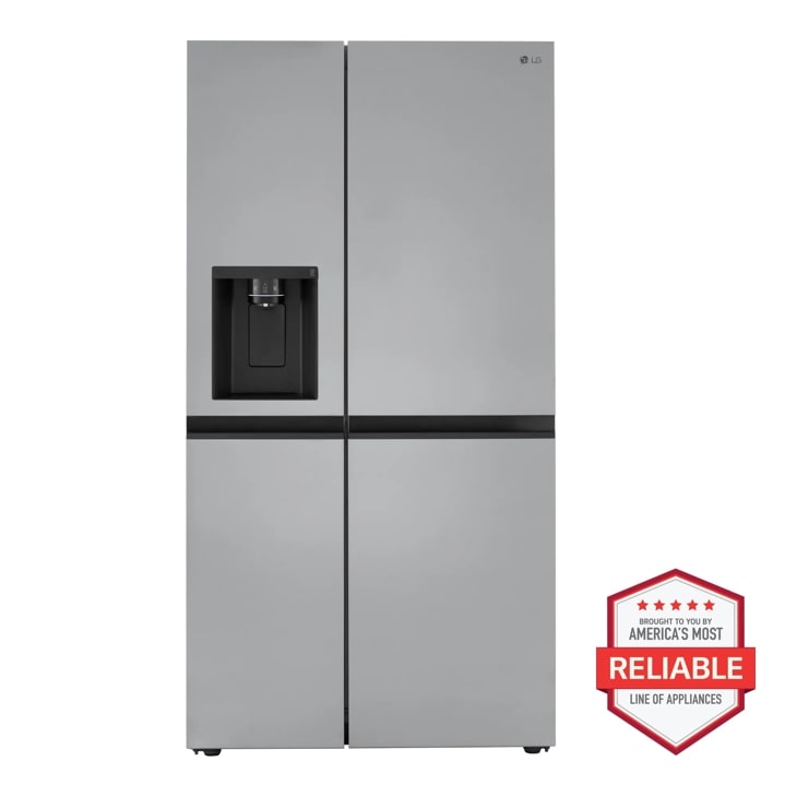LG 27 cu. ft. Side-by-Side Refrigerator with Smooth Touch Ice Dispenser
