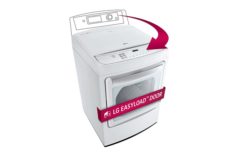 7.3 cu. ft. Ultra Large Capacity High Efficiency Front Control SteamDryer™ w/ EasyLoad™ Door DLGY1702WE