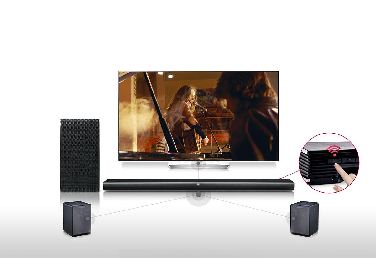 LG SH7B - Sound bar system - for home theater - 4.1-channel - Bluetooth