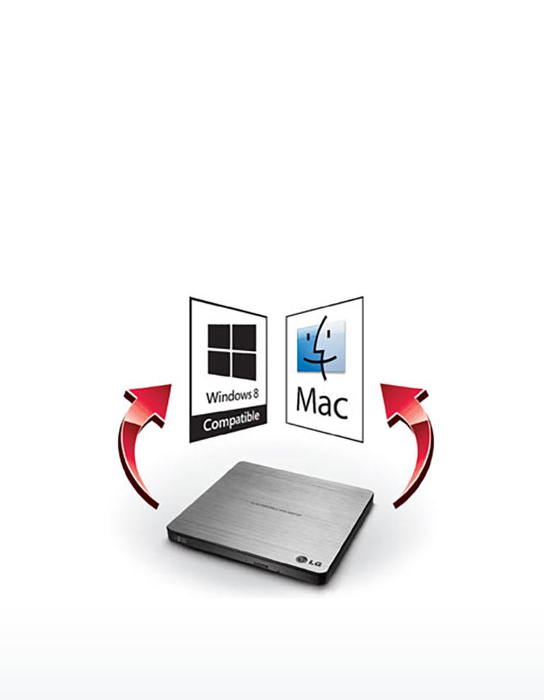 SUPER MULTI PORTABLE 8X DVD REWRITER WITH MDISC™ SUPPORT