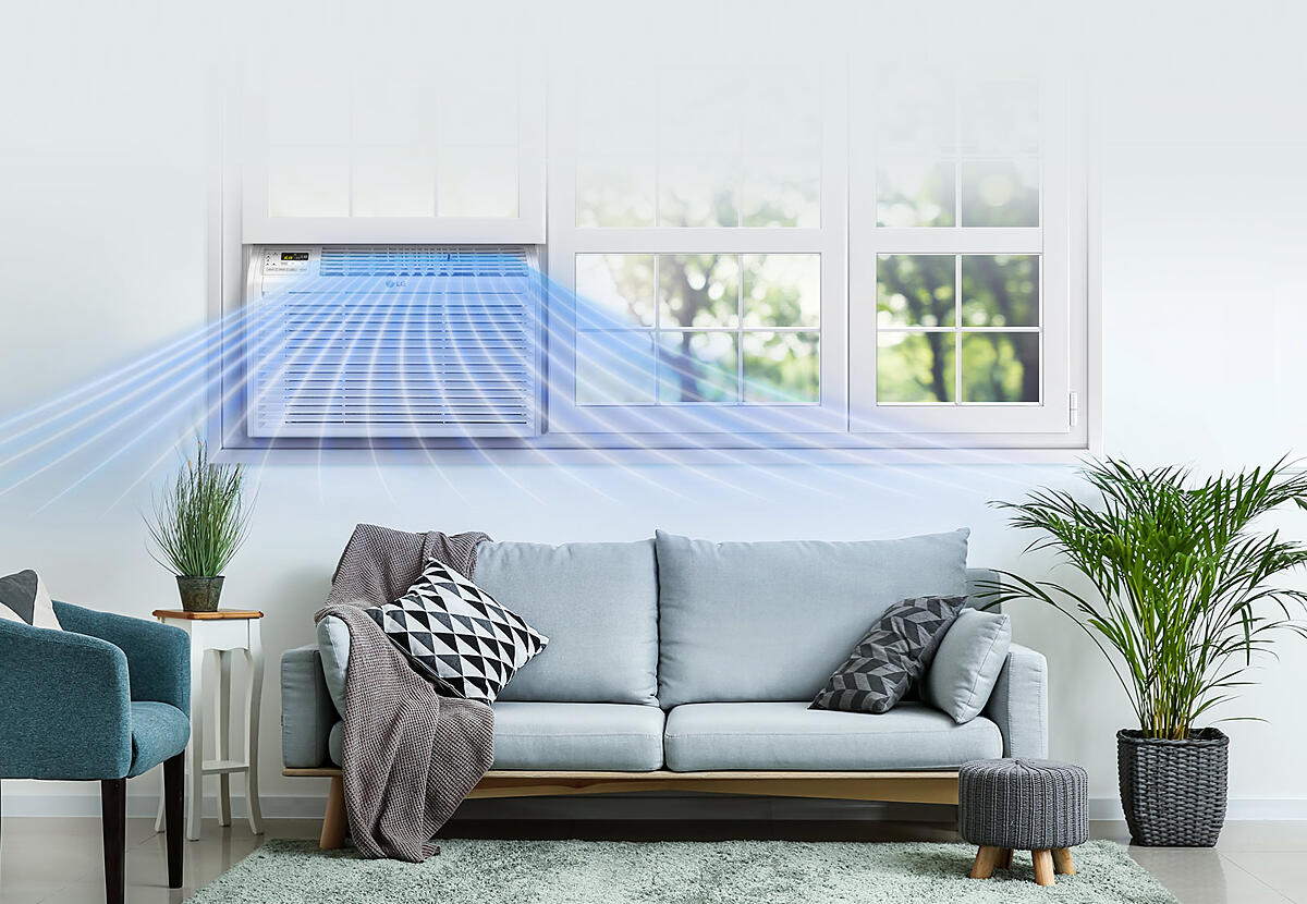 LG LW6017R 6,000 BTU Window Air Conditioner with LCD Remote BJs