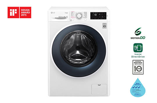 Store Veluddannet Helligdom LG 8kg ,6 Motion Inverter Direct Drive Front Load Washing Machine FC1408S4W