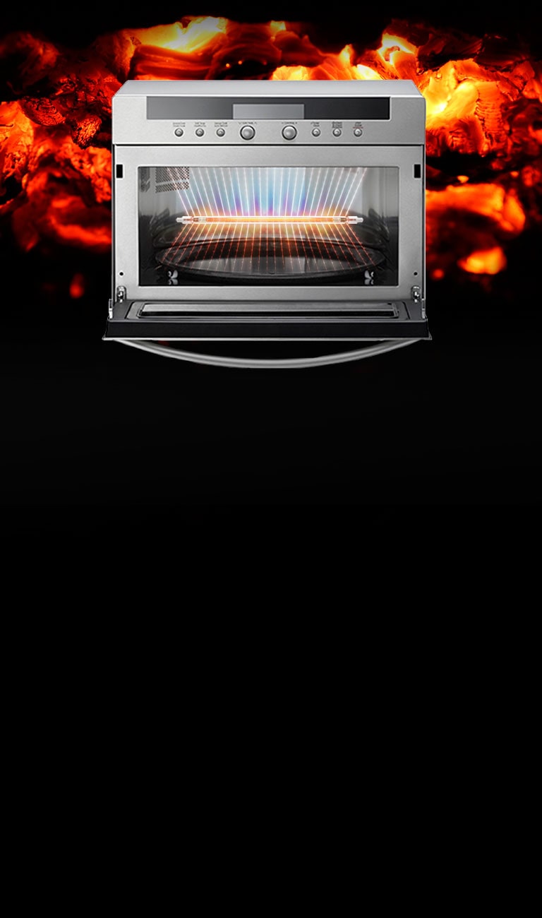 Microondas con Grill LG MJ3965BPS 39L Inverter Negro