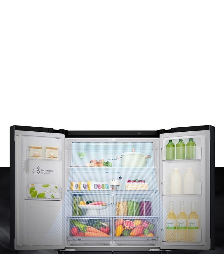 Lg 506l Instaview French Door Fridge Gfv570mbl Retravision