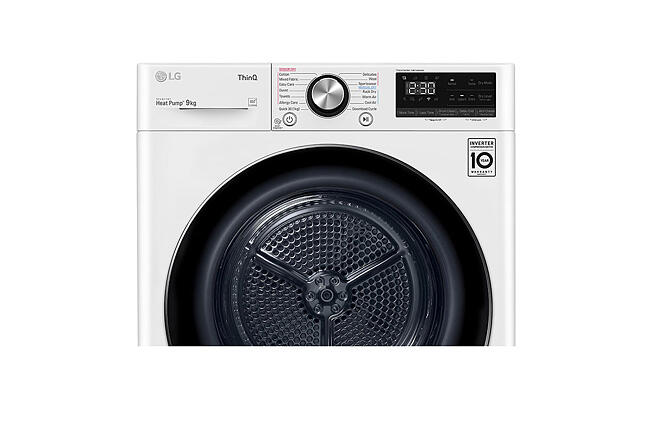 Lg Dvh9 09w 9kg Heat Pump Dryer With Inverter Control Jb Hi Fi