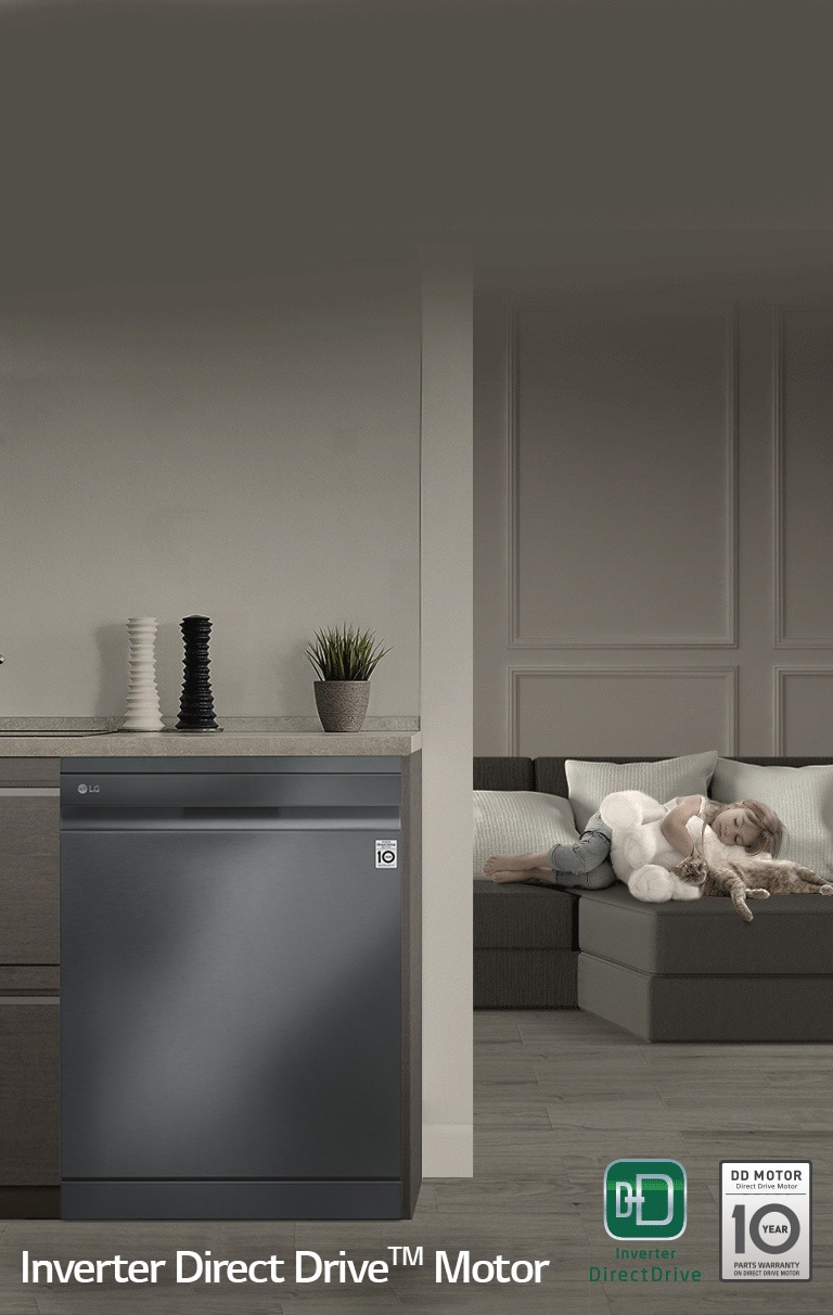 LG QuadWash Matte Black Stainless Steel Dishwasher _XD3A15MB P and S