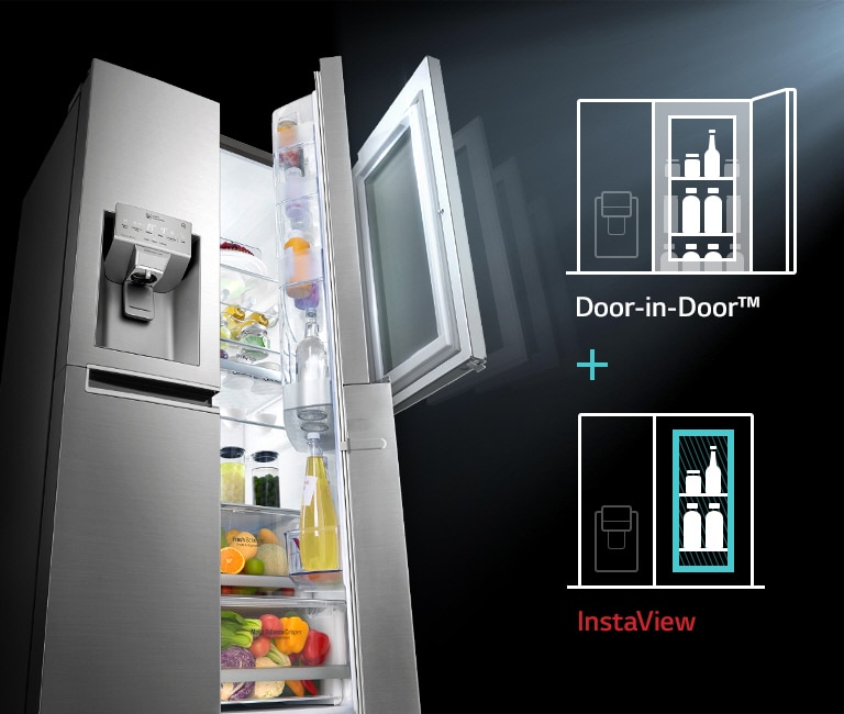 Lg Gc X247csav 675l Instaview Door In Door Fridge Harvey Norman Malaysia