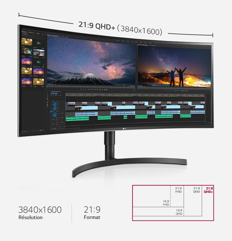 lg wide monitor dual