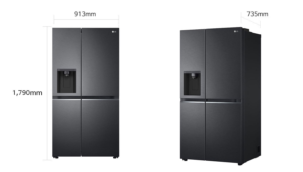 GSLV71MCTF LG Side by side hűtőszekrények LEÉRTÉKELVE Műszaki Outlet