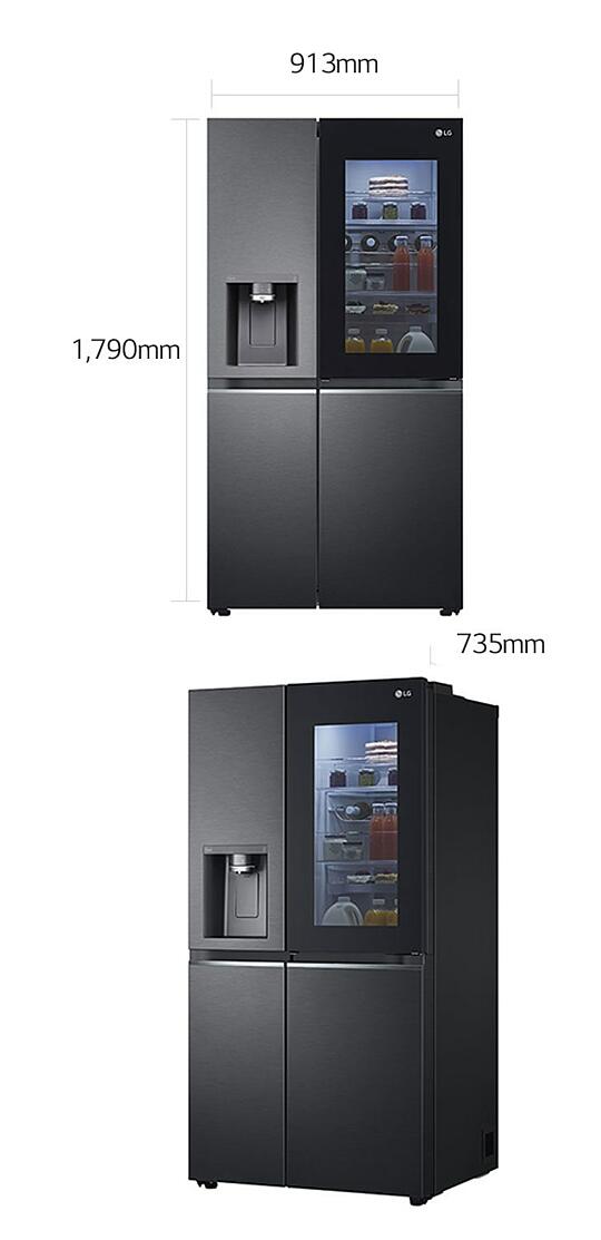 InstaView DoorinDoor GSXV90MCAE American Style Fridge Freezer