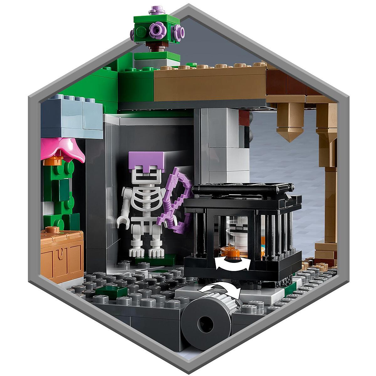 Enter the skeleton dungeon