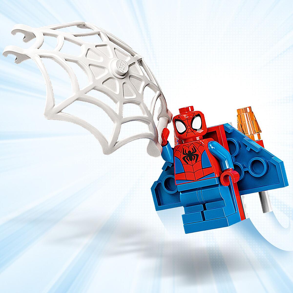 Jet-propelled web slinger