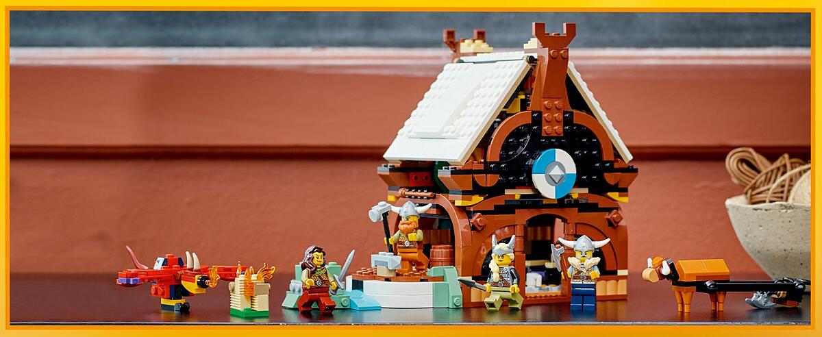 LEGO® Viking models for play and display