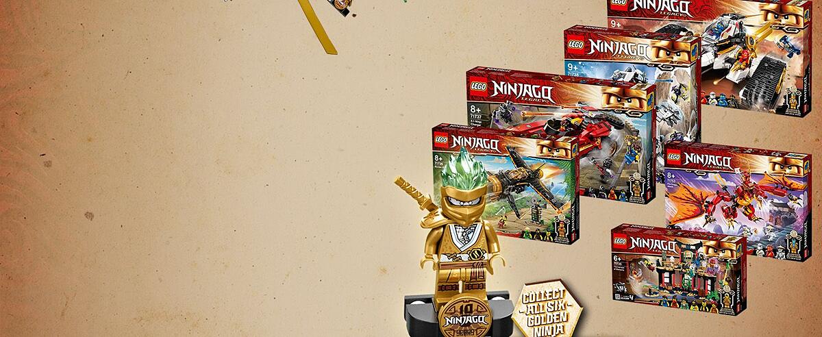 Includes limited-edition golden ninja