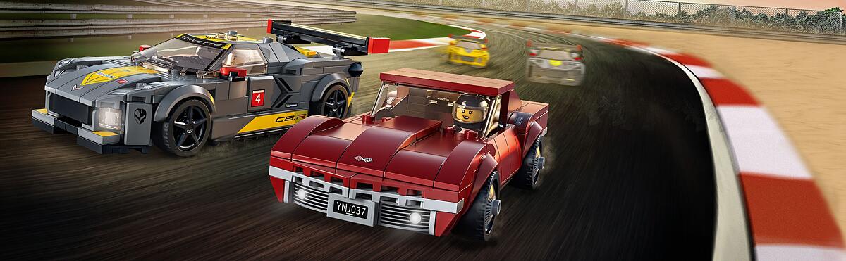 Includes 2 Chevrolet driver minifigures