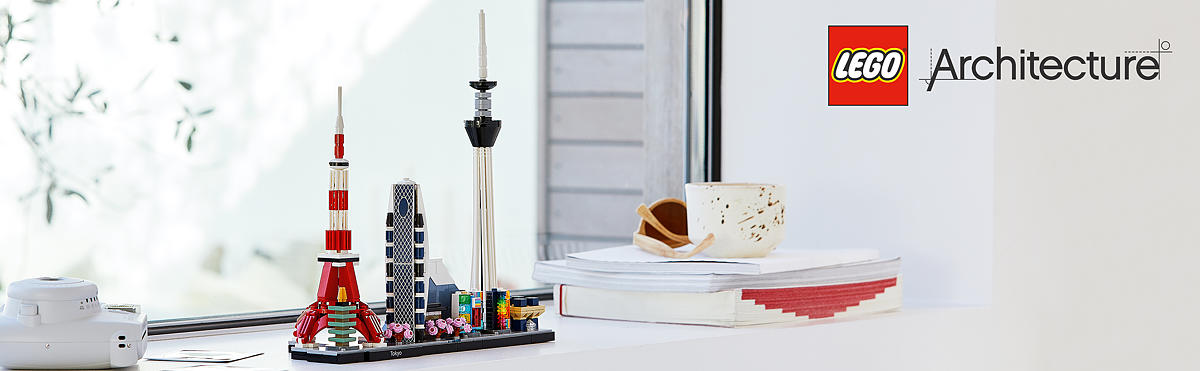 Buildable Tokyo skyline for adults