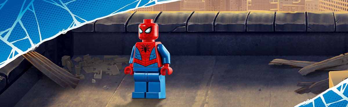 Includes a LEGO® Spider-Man minifigure