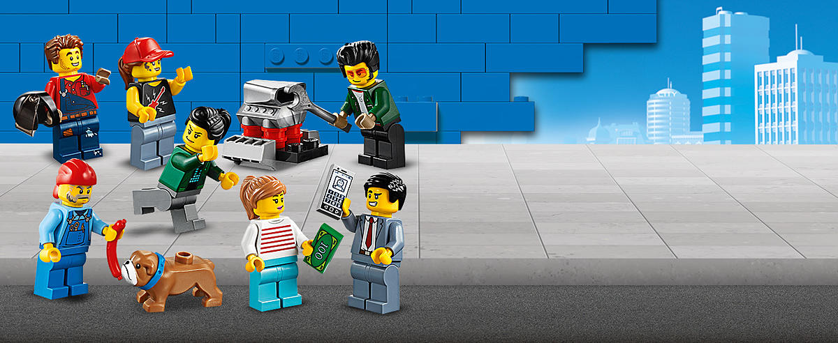 Includes popular LEGO® City TV characters