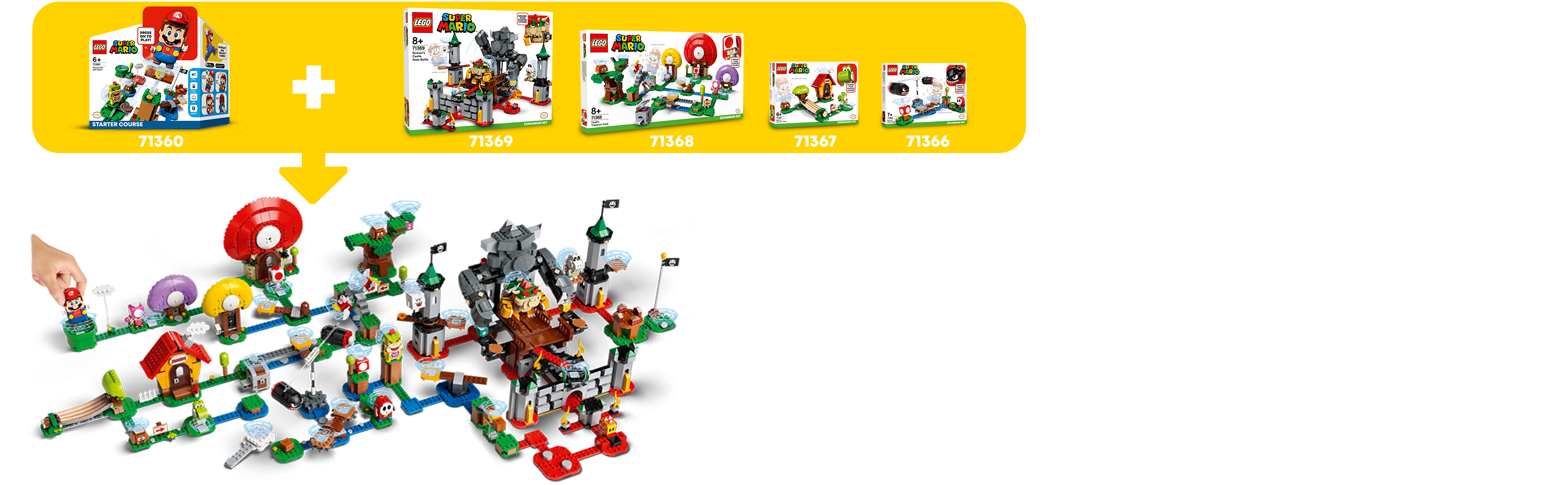 Kan brukes med andre LEGO® Super Mario™ sett
