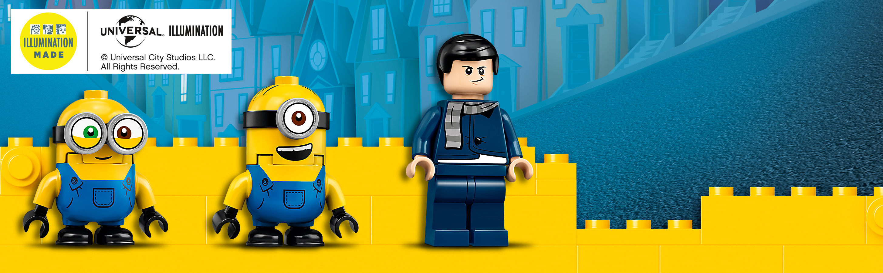 With Bob, Stuart and Gru LEGO® Minion figures