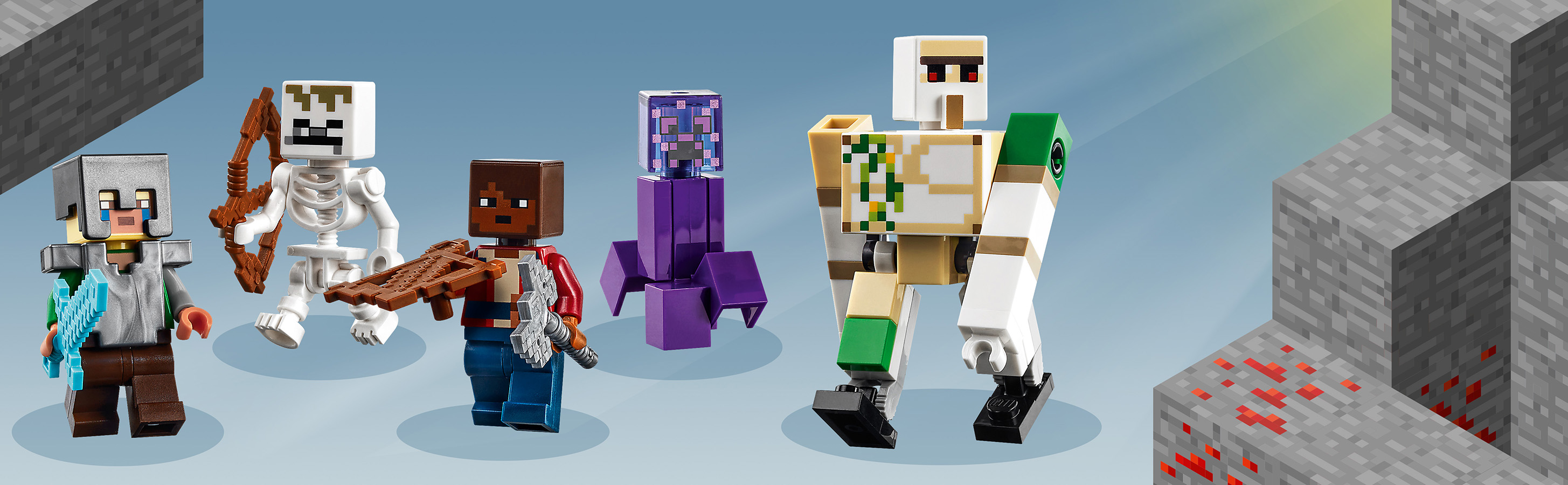 Iconic Minecraft Dungeons® characters