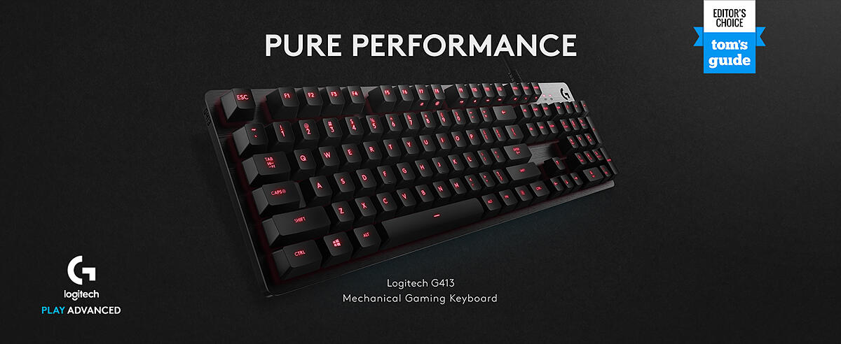 Logitech G413 Carbon Wired Gaming Keyboard Brand New Free Shipping  97855128744