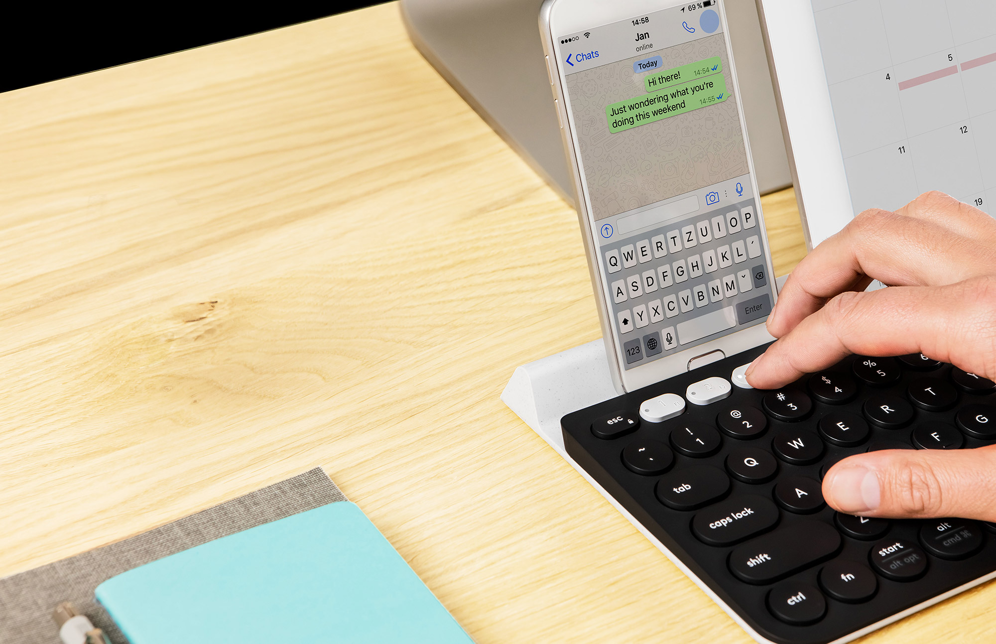 Clavier Passe En Qwerty Tout Seul Windows 10 Logitech K780 Clavier Multidispositif Sans Fil pour Windows, Mac