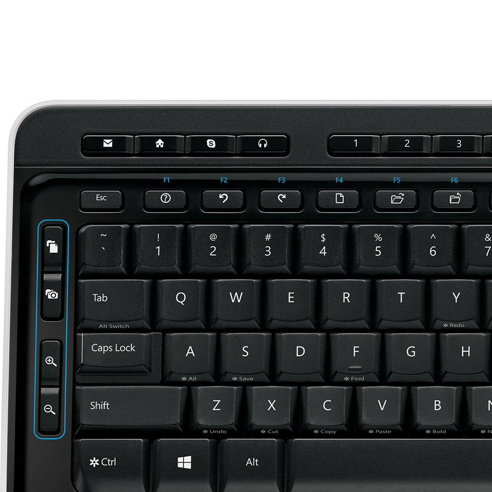 microsoft keyboard 3050 function keys