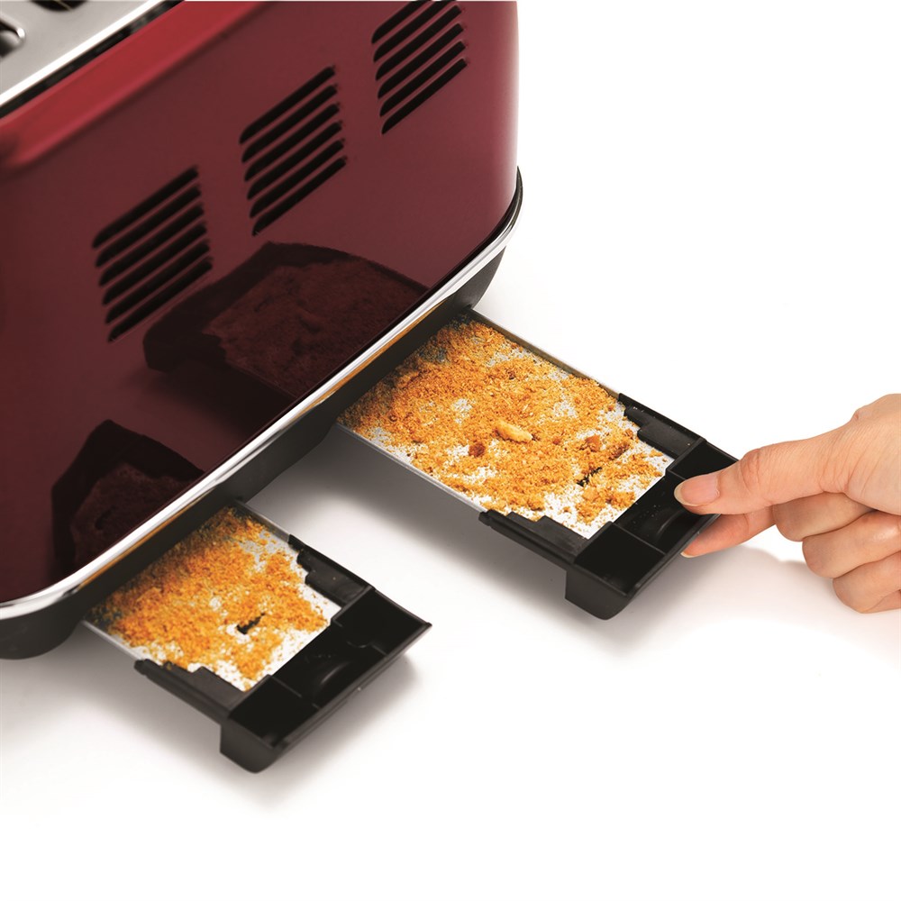 Morphy Richards Red Evoke 4 Slice Toaster 240108