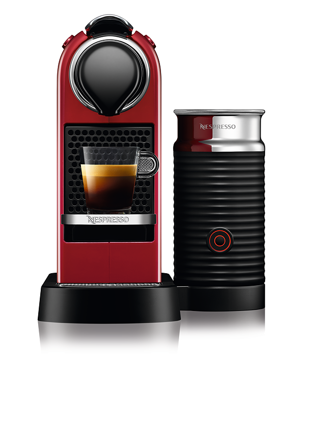 Afgørelse Jeg tror, ​​jeg er syg shuttle Nespresso CitiZ & Milk Coffee Machine, Cherry Red - HiFi Corporation