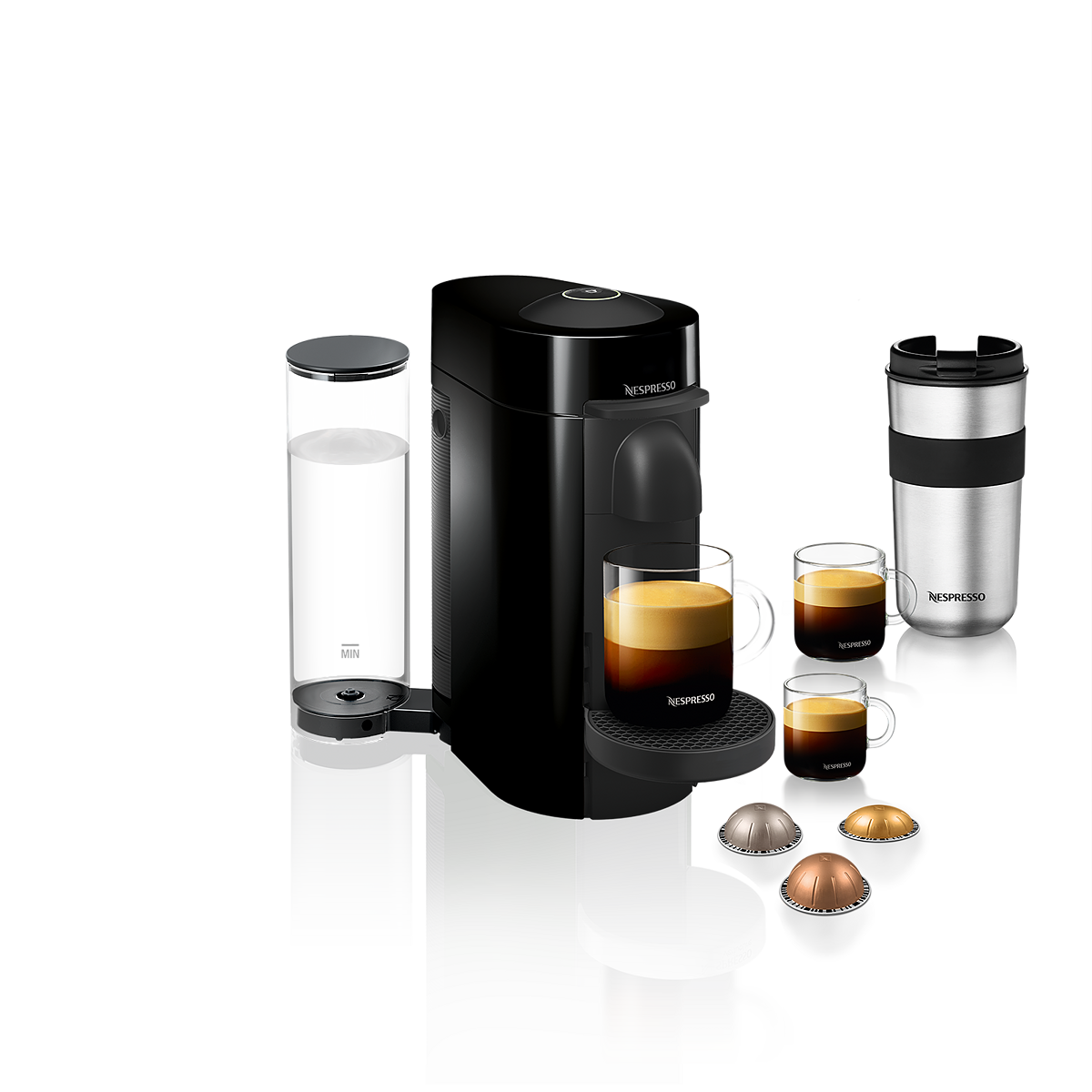 Nespresso Vertuo Plus, Black finish by Magimix