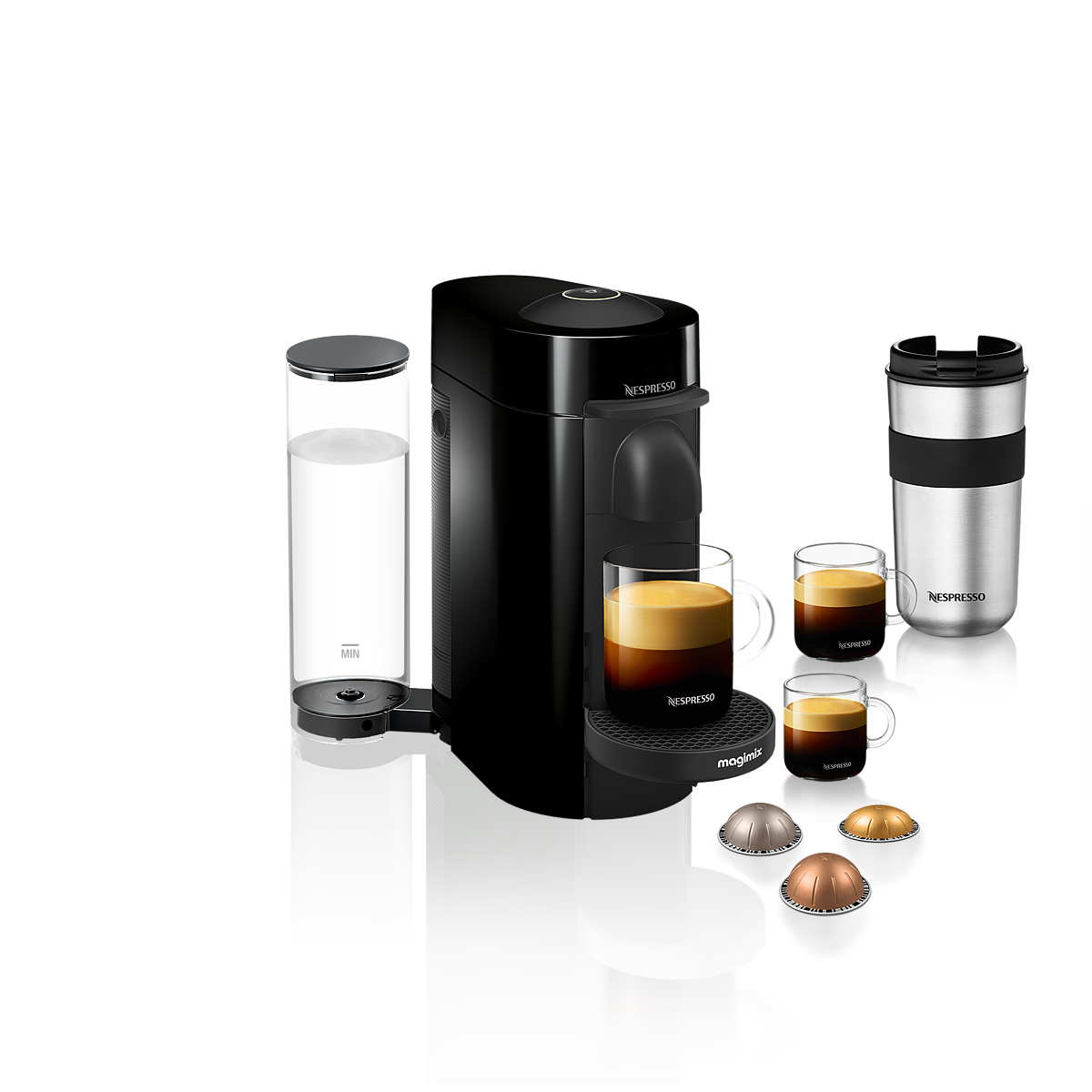 Nespresso Coffee and Espresso Machine by Magimix, Black