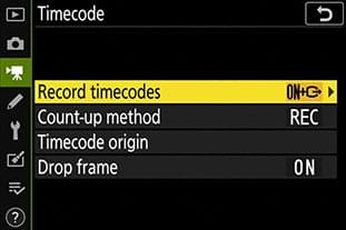 Timecode output