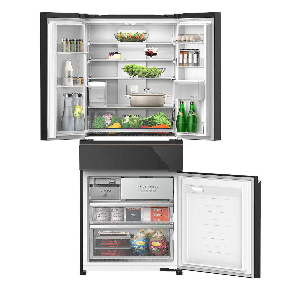 panasonic nr yw590ymms 4 door fridge