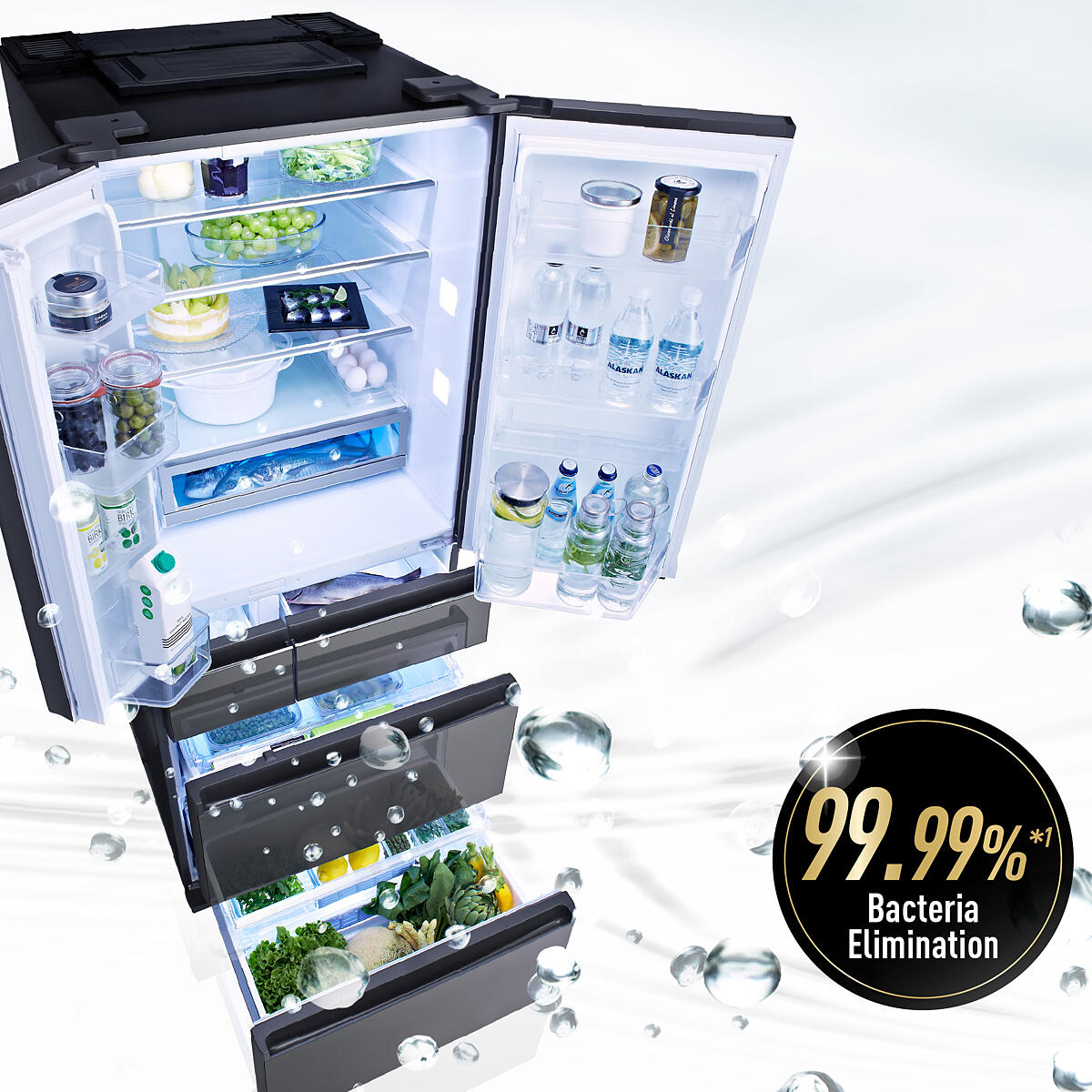 Extra hygienic storage with the power of water ions