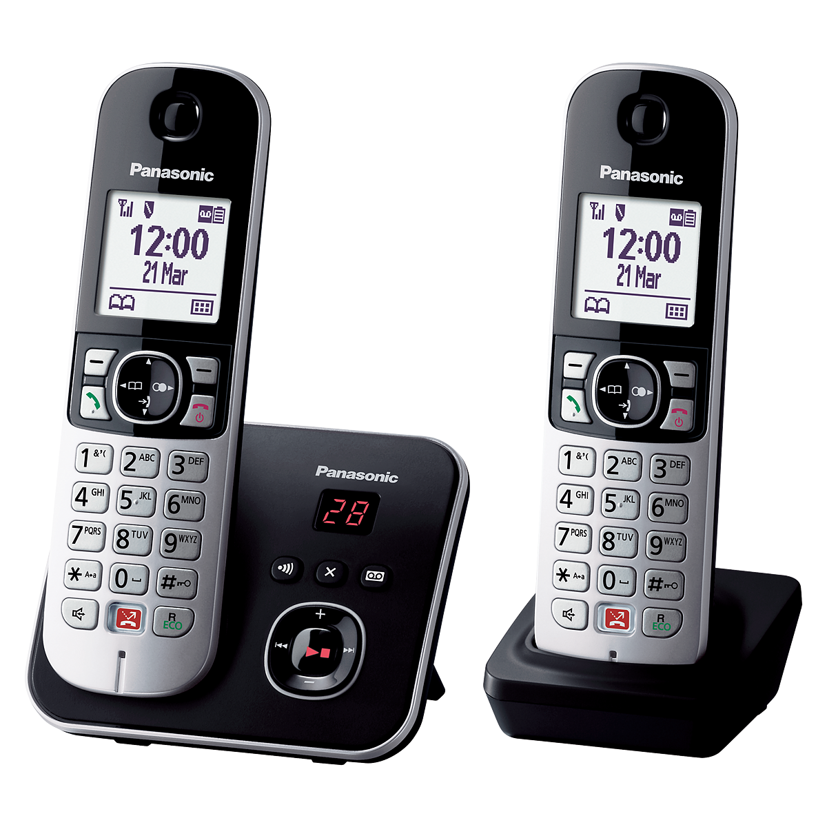 Telefono cordless Panasonic KX-TGB610 Verde con blocco chiamate