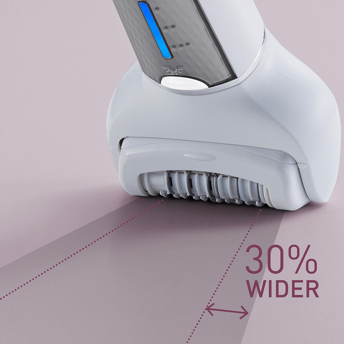 30% wider head*