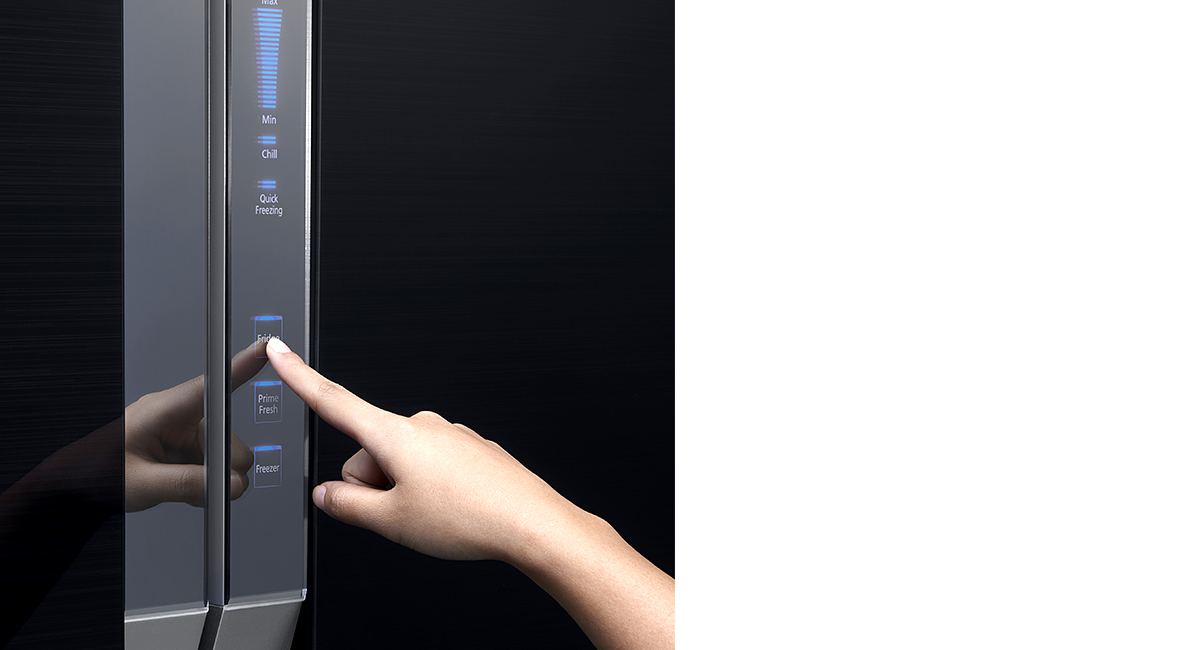 Panasonic 547l White Glass Finish French Door Fridge