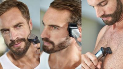 Trim and style your face, hair and body with 18 tools
