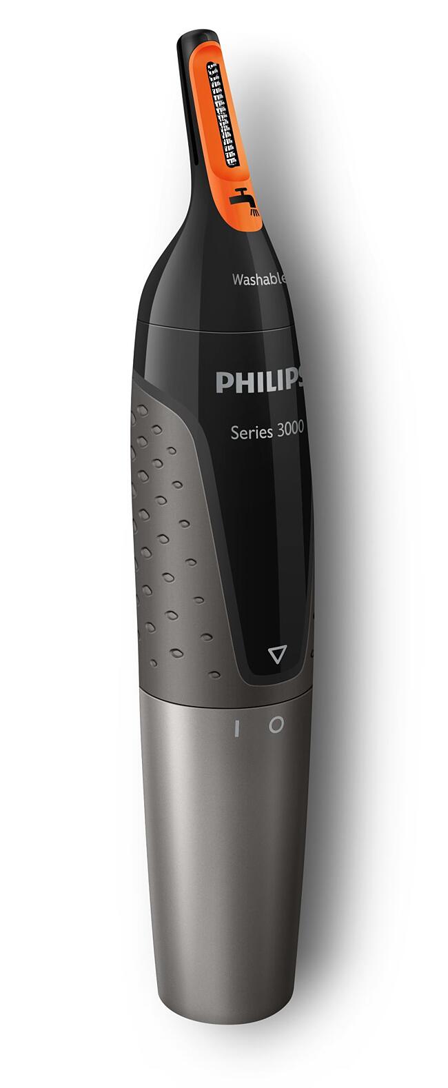 Cortapelos nariz, orejas y cejas Philips Serie 3000, lavable y con