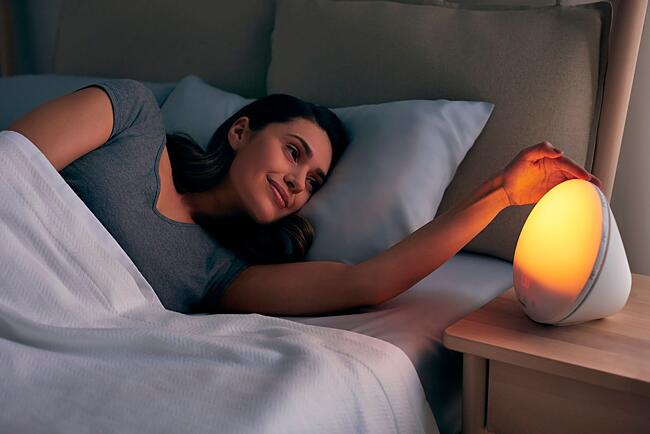 Philips SmartSleep Wake-up Light HF3531/01 Coloured Sunrise Simulation ...