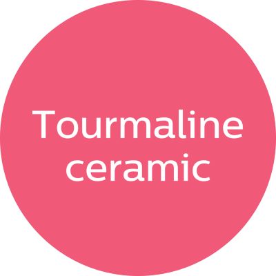 Tourmaline ceramic for ultimate smoothness and shine