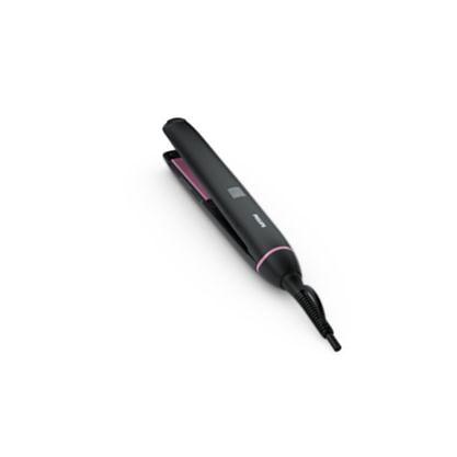 Купить Косметические приборы для выпрямитель для волос Philips BHS675/00,  черный и фиолетовый в интернет-магазине Ситилинк (1016427)