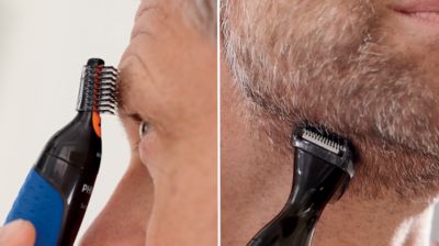 3 combs for an even trim of eyebrows & facial hair